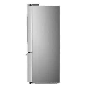 Cosmo 22.4 cu. ft. 3-Door French Door Refrigerator with Water Dispenser and Ice Maker in Stainless Steel, Counter Depth