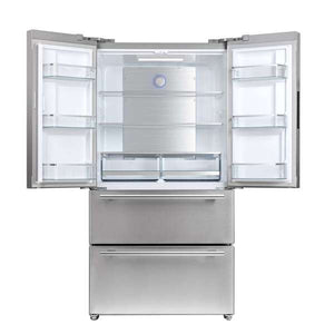 FORNO - Moena 36" French Door 19.2 Cu.Ft. Stainless Steel Refrigerator