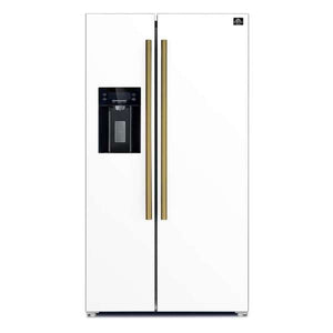 FORNO - Salerno Espresso 36" Side-by-Side White Refrigerator 20 cu.ft