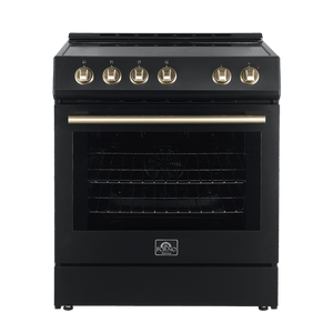 FORNO - Leonardo Espresso 30″ Electric Range Black