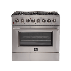 FORNO - Galiano 36″ Freestanding Dual Fuel Range