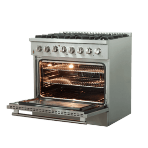 FORNO - Galiano 36″ Freestanding Dual Fuel Range