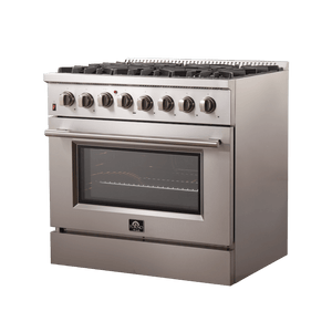 FORNO - Galiano 36″ Freestanding Dual Fuel Range