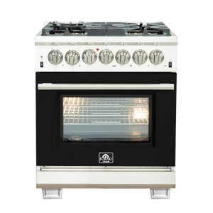 FORNO - Capriasca Titanium Professional 30" Freestanding Dual Fuel Range