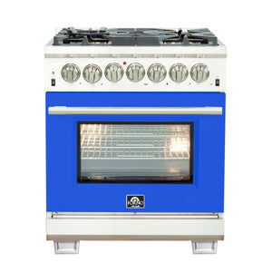 FORNO - Capriasca Titanium Professional 30" Freestanding Dual Fuel Range