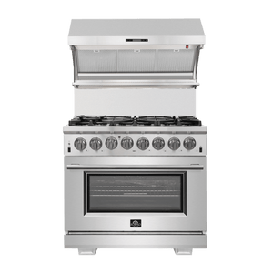 FORNO - Capriasca 36" Freestanding Dual Fuel Range