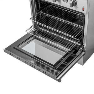 FORNO - Giovanni 30-inch Gas Range Stainless Steel, 5 Burners 67,000 BTU, 4.32 cu.ft. Convection Oven