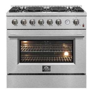 FORNO - Marco 36" Gas Range, 5.36 cu.ft. Convection Oven