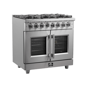 FORNO - Massimo 36″ Freestanding French Door Dual Fuel Range