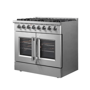 FORNO - Galiano 36″ Freestanding French Door Dual Fuel Range