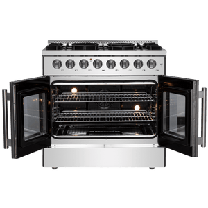 FORNO - Galiano 36″ Freestanding French Door Dual Fuel Range