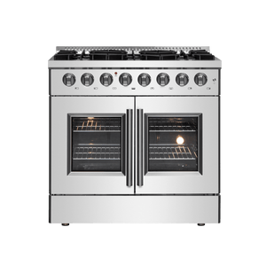 FORNO - Galiano 36″ Freestanding French Door Dual Fuel Range