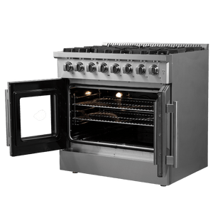 FORNO - Galiano 36″ Freestanding French Door Dual Fuel Range