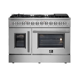 FORNO - Galiano 48″ Freestanding French Door Dual Fuel Range