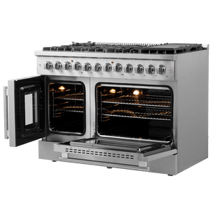 FORNO - Galiano 48″ Freestanding French Door Dual Fuel Range