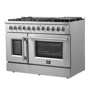 FORNO - Galiano 48″ Freestanding French Door Dual Fuel Range