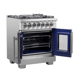 FORNO - Capriasca 30″ Freestanding French Door Dual Fuel Range