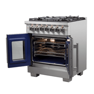 FORNO - Capriasca 30″ Freestanding French Door Dual Fuel Range