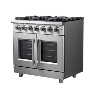 FORNO - Massimo 36″ Freestanding French Door Gas Convection Range