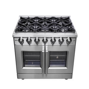 FORNO - Massimo 36″ Freestanding French Door Gas Convection Range