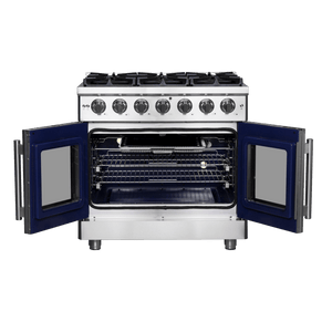 FORNO - Massimo 36″ Freestanding French Door Gas Convection Range