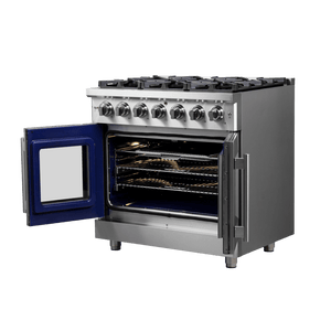 FORNO - Massimo 36″ Freestanding French Door Gas Convection Range