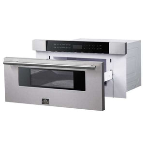 FORNO - Capoliveri 30 Inch Stainless-Steel 1000 Watts Microwave Drawer 1.2 cu.ft.