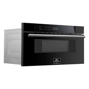 FORNO - Capoliveri Espresso Black 30 Inch 1000 Watts Microwave Drawer 1.2 cu.ft.