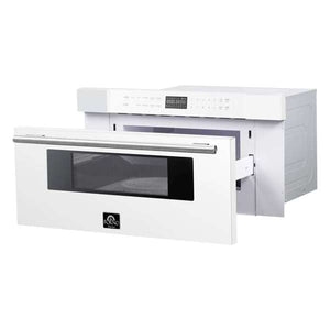 FORNO - Capoliveri Espresso White 30 Inch 1000 Watts Microwave Drawer 1.2 cu.ft.