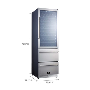 FORNO - Azienda – Duel Temperature Zone 24” Wine Cooler -108 Bottles