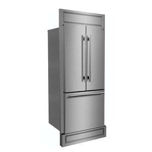 FORNO - Gallipoli 30-inch French Door Refrigerator with Bottom Freezer 17.5 Cu.Ft.