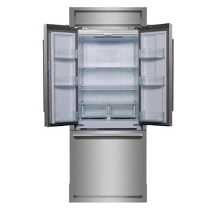 FORNO - Gallipoli 30-inch French Door Refrigerator with Bottom Freezer 17.5 Cu.Ft.