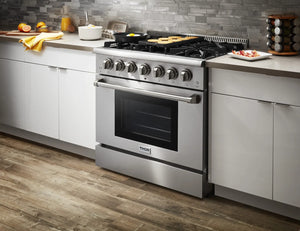 ThorKitchen - 36 Inch Professional Dual Fuel Range in Stainless Steel