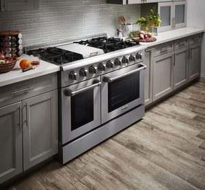 ThorKitchen - 48 Inch Professional Dual Fuel Range in Stainless Steel