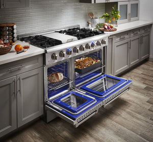 ThorKitchen - 48 Inch Professional Dual Fuel Range in Stainless Steel