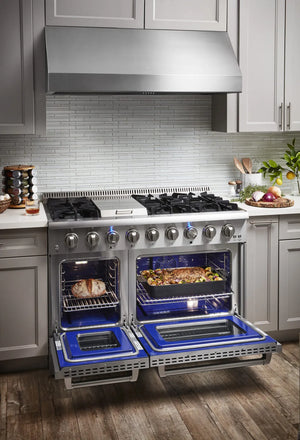 ThorKitchen - 48 Inch Professional Dual Fuel Range in Stainless Steel