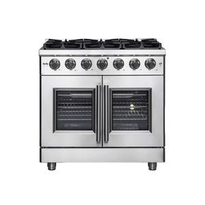 FORNO - Massimo 36″ Freestanding French Door Gas Convection Range