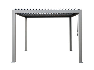 Gazebo Penguin - Vikos Pergola with aluminum frame & galvanized steel louvers 10ft. x 13ft.