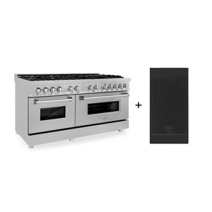 ZLINE 60" 7.4 cu. ft. Electric Oven and Gas Cooktop Dual Fuel Range with Griddle in Fingerprint Resistant Stainless (RAS-SN-GR-60)