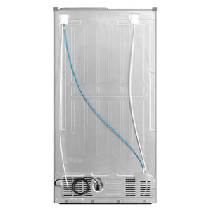 Cosmo 26.3 cu. ft. Side-by-Side Refrigerator with Water and Ice Dispenser in Stainless Steel