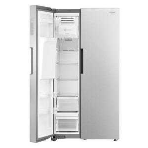 Cosmo 26.3 cu. ft. Side-by-Side Refrigerator with Water and Ice Dispenser in Stainless Steel