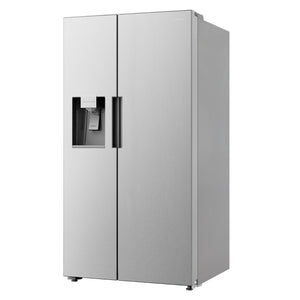 Cosmo 26.3 cu. ft. Side-by-Side Refrigerator with Water and Ice Dispenser in Stainless Steel