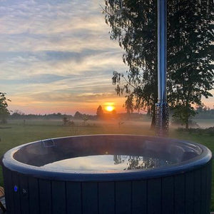 SaunaLife - Model S4 Wood-Fired Hot Tub Natural