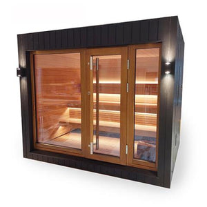 SaunaLife - Model G7S Pre-Assembled Outdoor Home Sauna