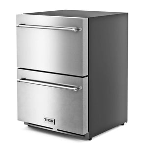 ThorKitchen - 24-Inch Indoor Outdoor Freezer Drawer in Stainless Steel