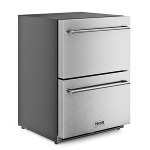 ThorKitchen - 24-Inch Indoor Outdoor Freezer Drawer in Stainless Steel