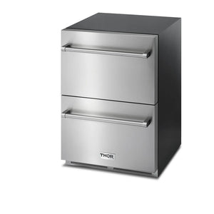 ThorKitchen - 24 Inch Outdoor Refrigerator Drawer in Stainless Steel