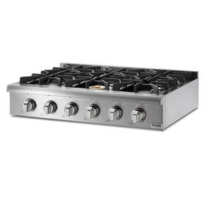 ThorKitchen - 36 Inch Professional Gas Rangetop in Stainless Steel