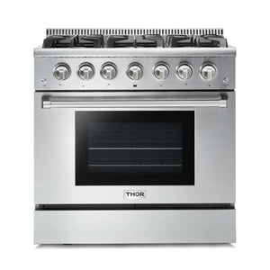 ThorKitchen - 36 Inch Professional Gas Range in Stainless Steel