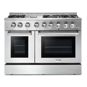 ThorKitchen - 48 Inch Professional Dual Fuel Range in Stainless Steel